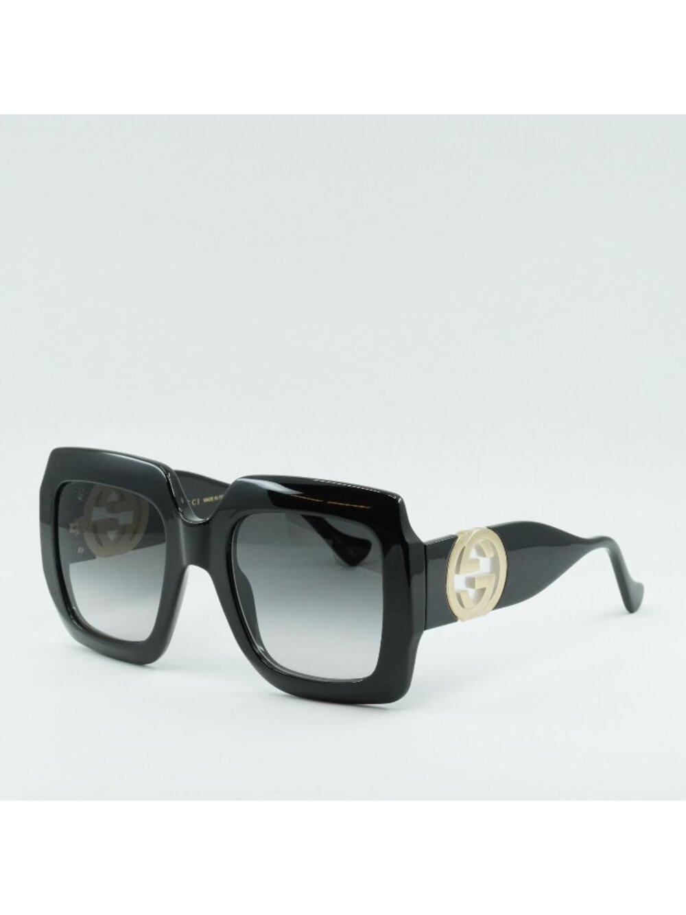 Gucci GG1022S 006 Women Square Sunglasses - Black / Grey